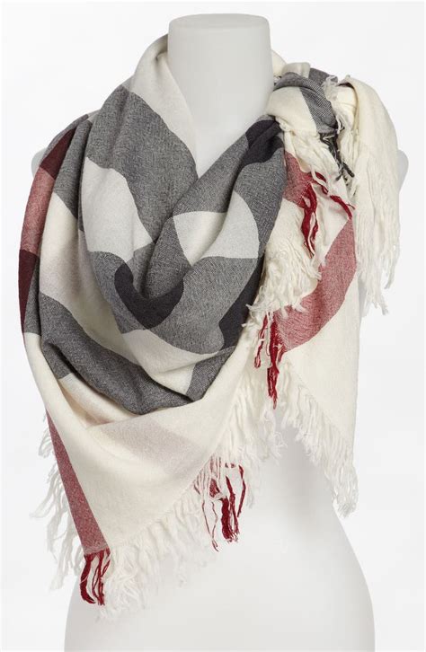 burberry fine merino wool scarf|Check Wool Scarf in Stone .